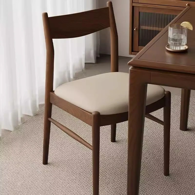 Housse de chaise de salle à manger en bois massif, ensemble de Table à manger, 4 chaises pour meubles de salon de Restaurant, chaise de Style nordique moderne