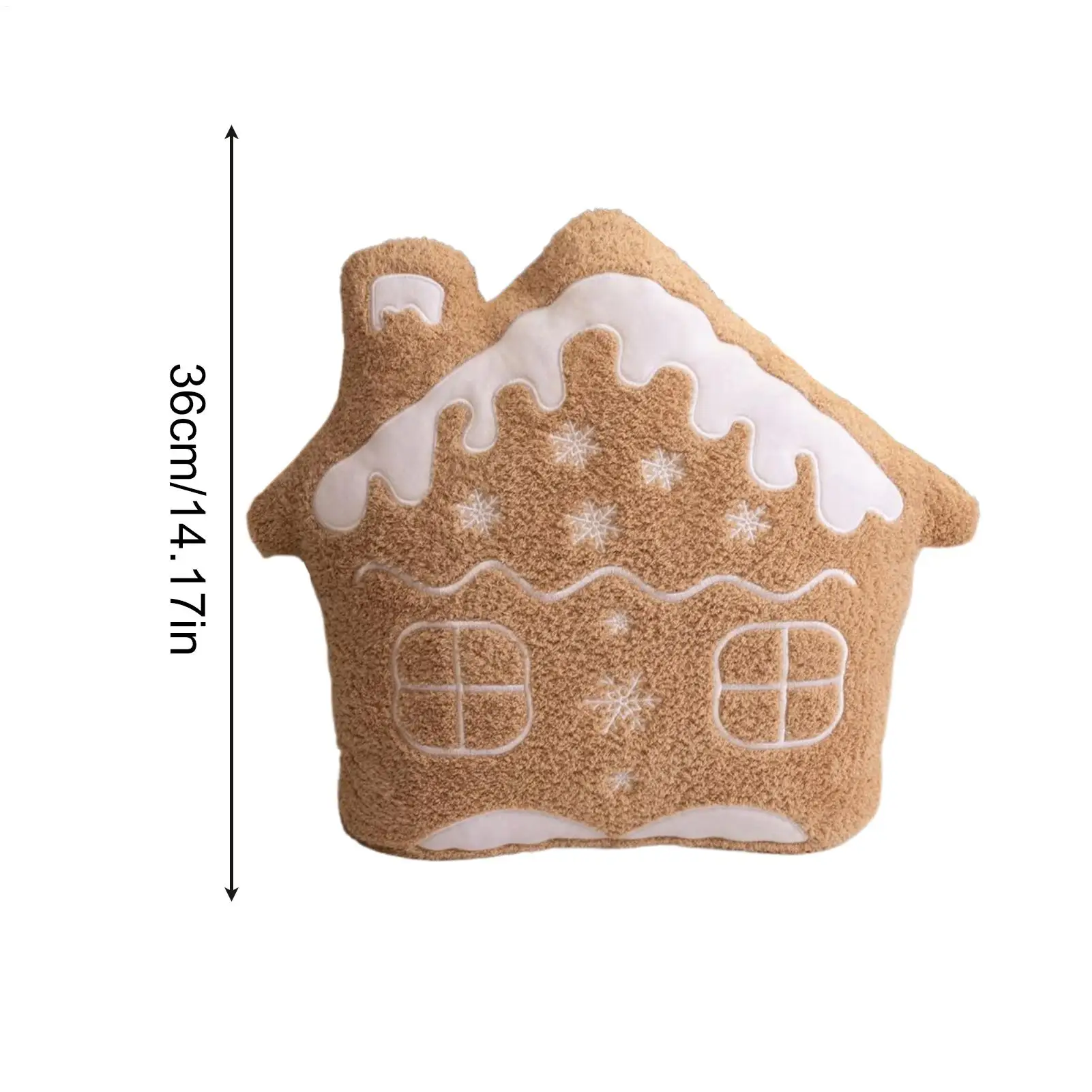 クリスマス用クッション かわいい装飾用ぬいぐるみ ジンジャーブレッドぬいぐるみ 家、ベッド、ソファ、赤ちゃん、幼児、感謝祭、ホリデー、室内用ソファ用