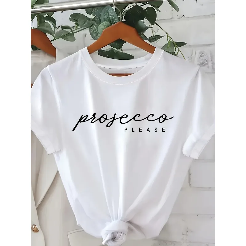 English Pattern Pure Cotton Printed Men's and Women's Personalized Loose Short Sleeved Summer New Fashionable Casual T-shirt