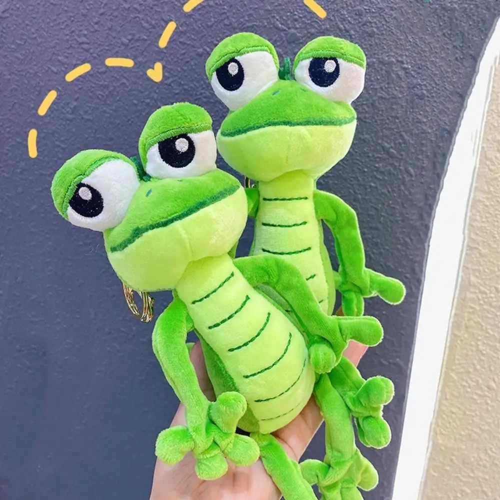 LLavero de muñeco de lagarto con animales de peluche, adornos colgantes para bolso, juguete de lagarto de peluche, colgante verde de lagarto de dibujos animados suave