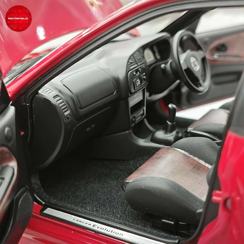 Neues Mh Mitsubishi Evo Iv im Maßstab 1:18, Simulationslegierung, Druckguss-Miniatur-Automodell, Sammlerstück, individuelles Spielzeug, Geschenk