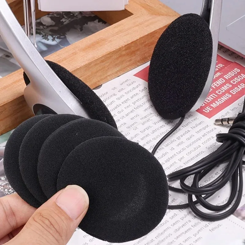 30-10Pcs Sponge Headset Replacement Memory Foam Ear Pads 35/45/50/55/60mm for Logitech PC960 Stereo Headset USB Earphone Pillow