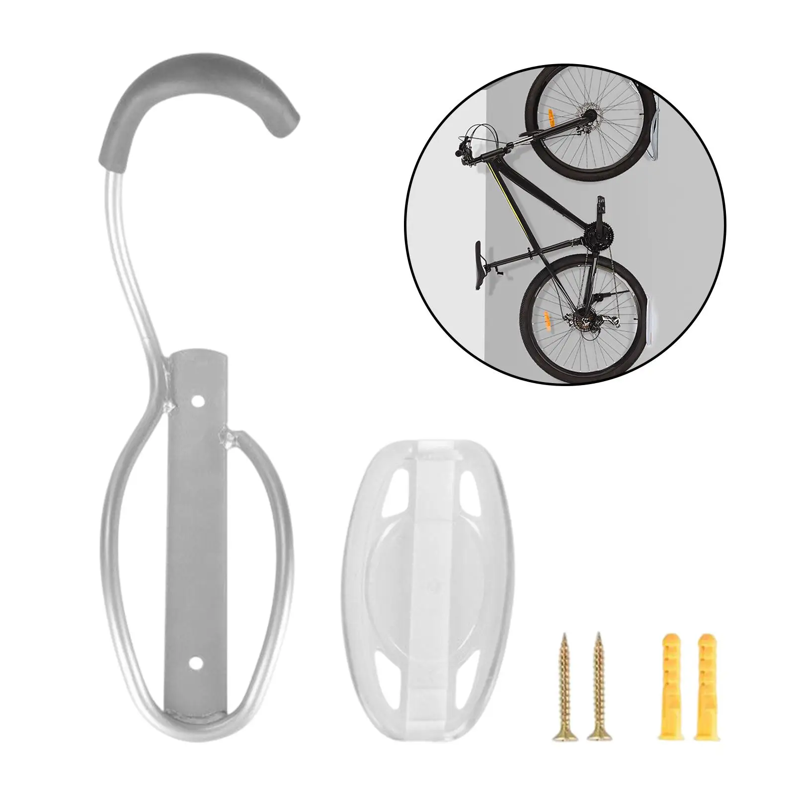 Bike Storage Stand Display Easy to Intall Wall Hanger for Apartment Garage