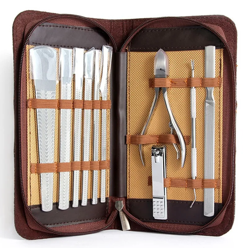 

10 Pcs Manicure Set Professional Pedicure Kit Nail Scissors Grooming Kit Stainless Steel Manicure Cutters Nail Beauty Tools