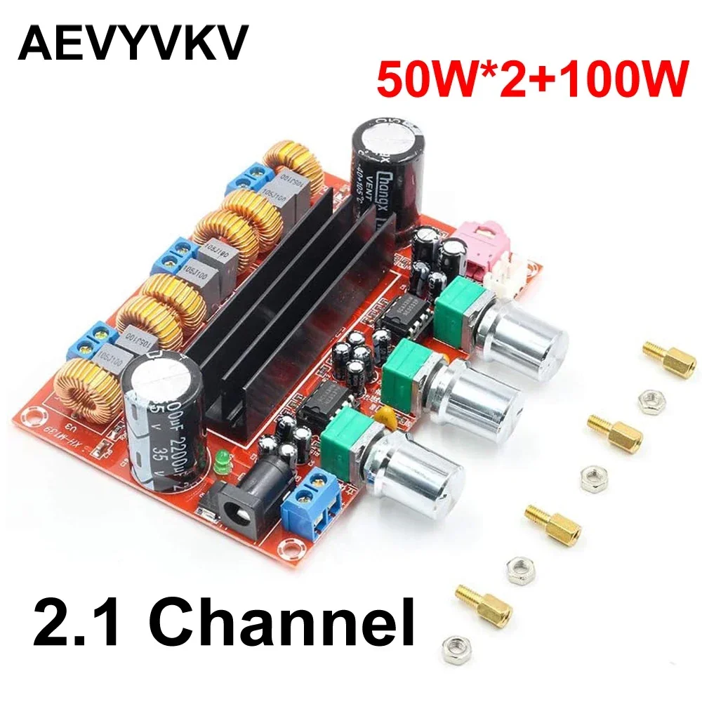 

TPA3116D2 Канальный 2,1-канальный цифровой усилитель сабвуфера, плата модели с широким напряжением 12–24 В. Плата аудиоусилителей XH-M139 50 Вт * 2 + 100 Вт