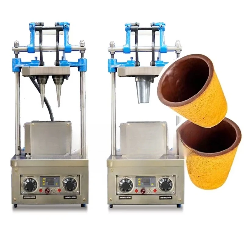 

Edible cup making ice cream cone machine wafer biscuits automatic pizza tea coffee machine