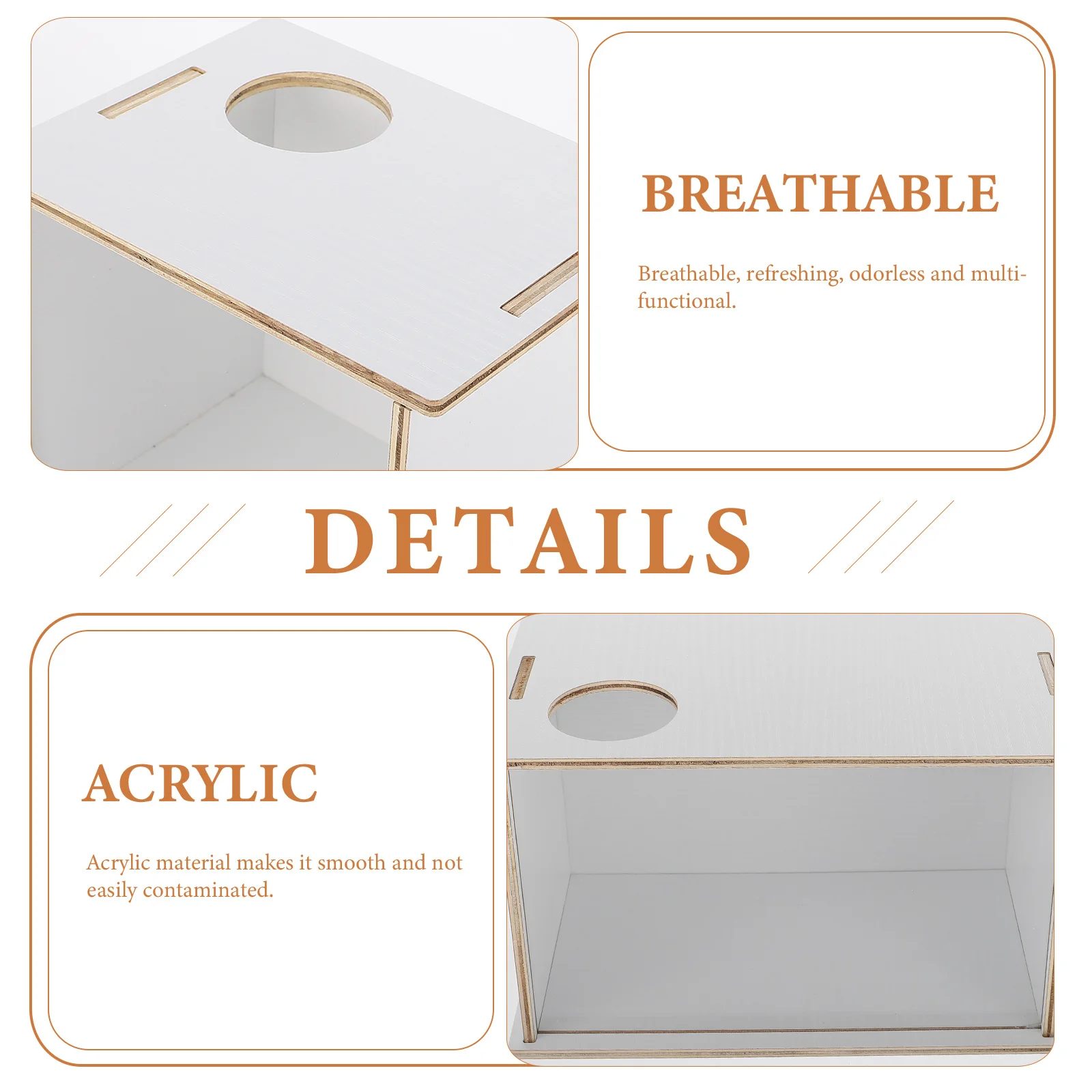 

Acrylic Sand Bath For Hamsters Multi-Function Bathtub Transparent Lightweight Pet Bath Box Guinea Pig Chinchilla Supplies