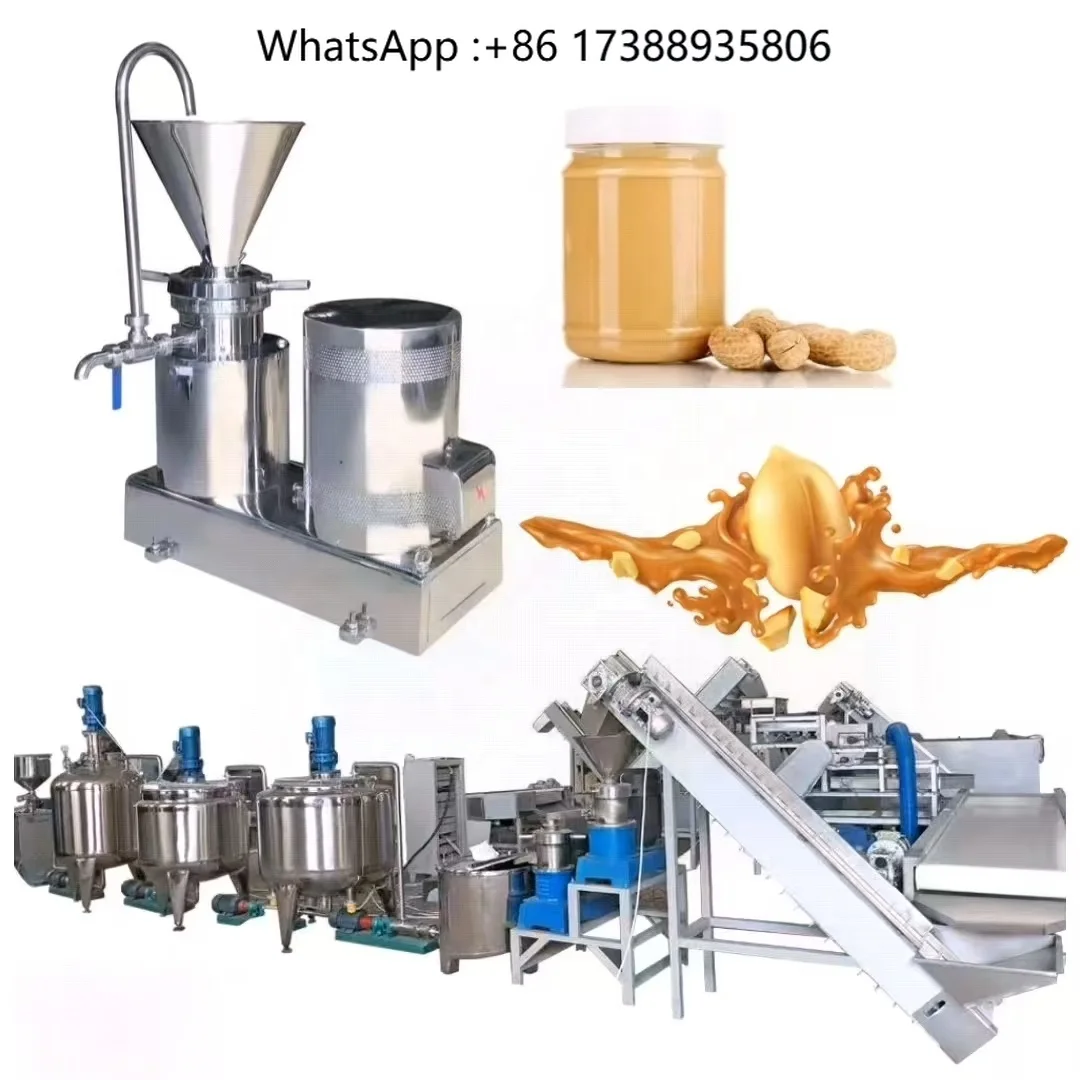 Complete Automatic Butter Processing Line Peanut Butter Making Machine Full Automatic Cashew Butter Machine