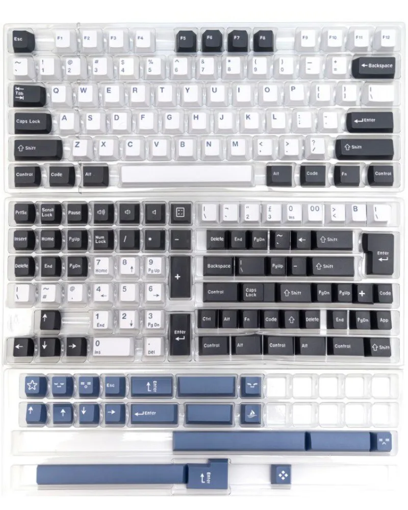 Keycap 61/68/87/104 Original height PBT sublimation full set of two colors