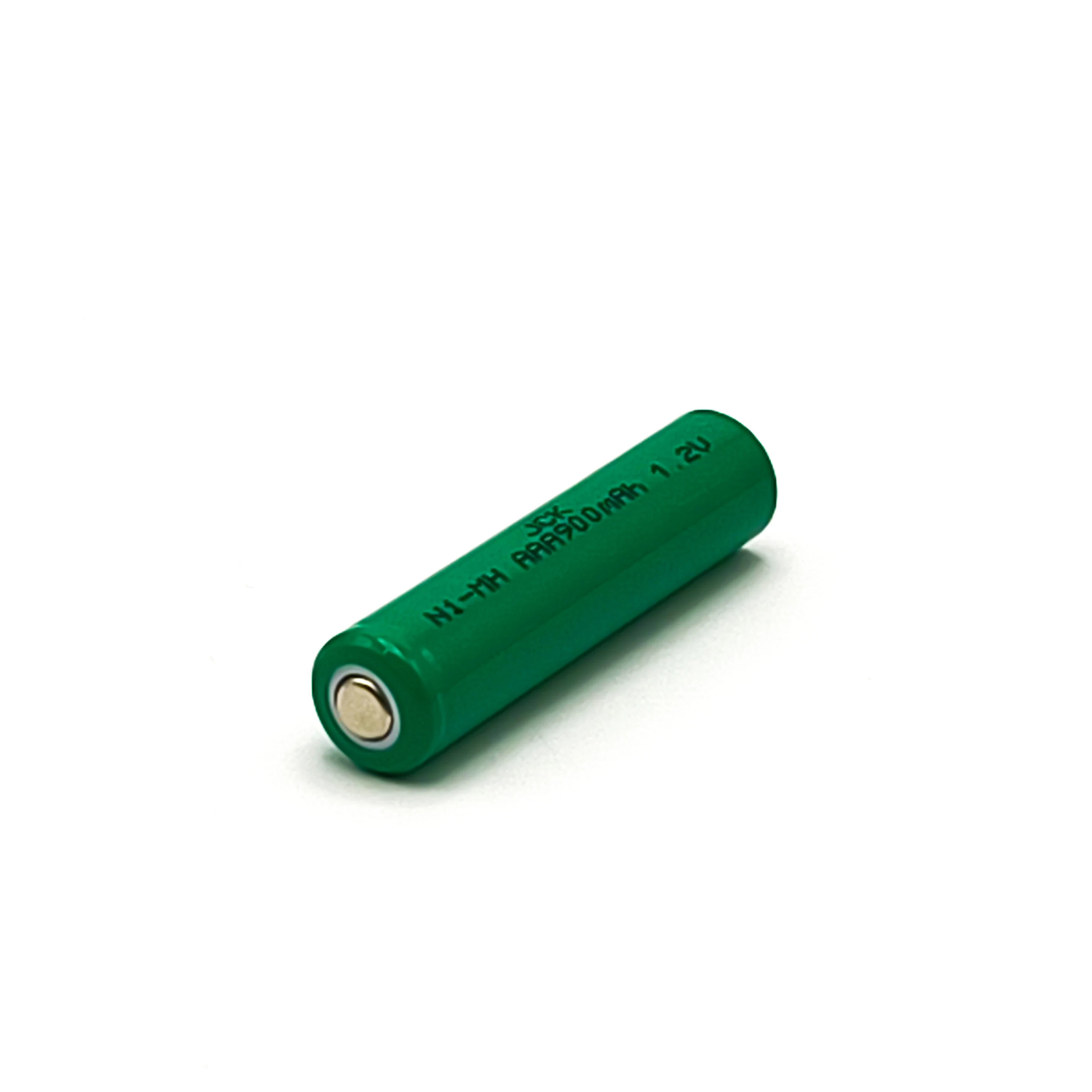 JCK 1Pc Flat Top 1.2V Nimh 900mAh AAA Battery Cell with Max 2.0C Discharge Rate