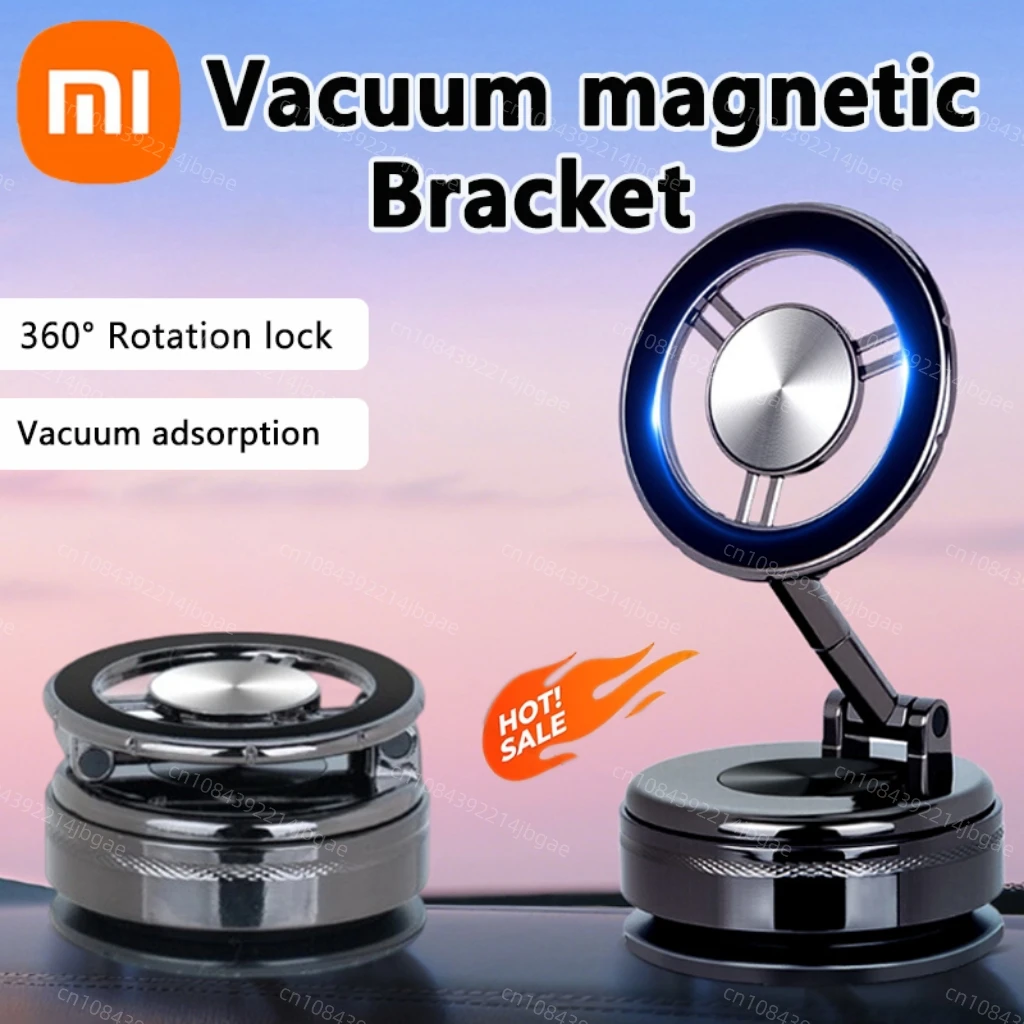 

Xiaomi Car Phone Holder Magnetic Instrument Panel Holder Vacuum Zinc Alloy 360° Rotation Foldable General Strong Suction Stand