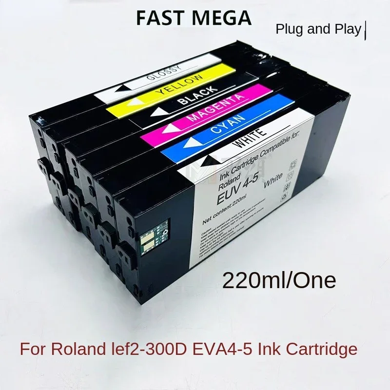 EUV4 compatible ink cartridge suitable for Roland LEF2-300D 300 200 21i inkjet printer ink cartridge ECO-UV