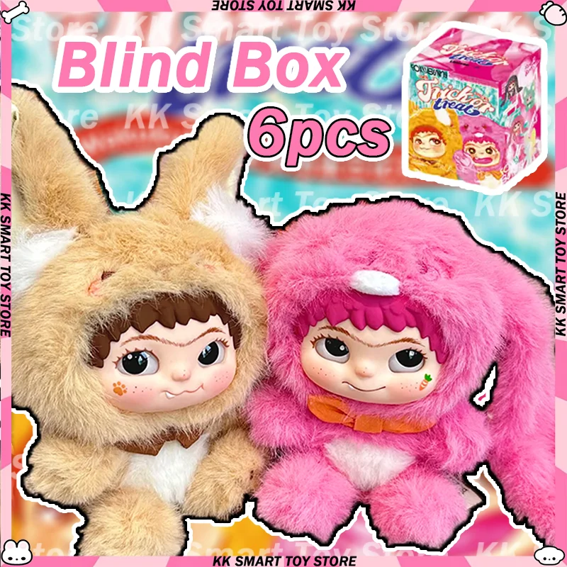 

Genuine Wakuku Fox And Rabbit Naughty Diary Series Vinyl Blind Box Second Generation Cute Collectible Model Mystery Gifts Toys