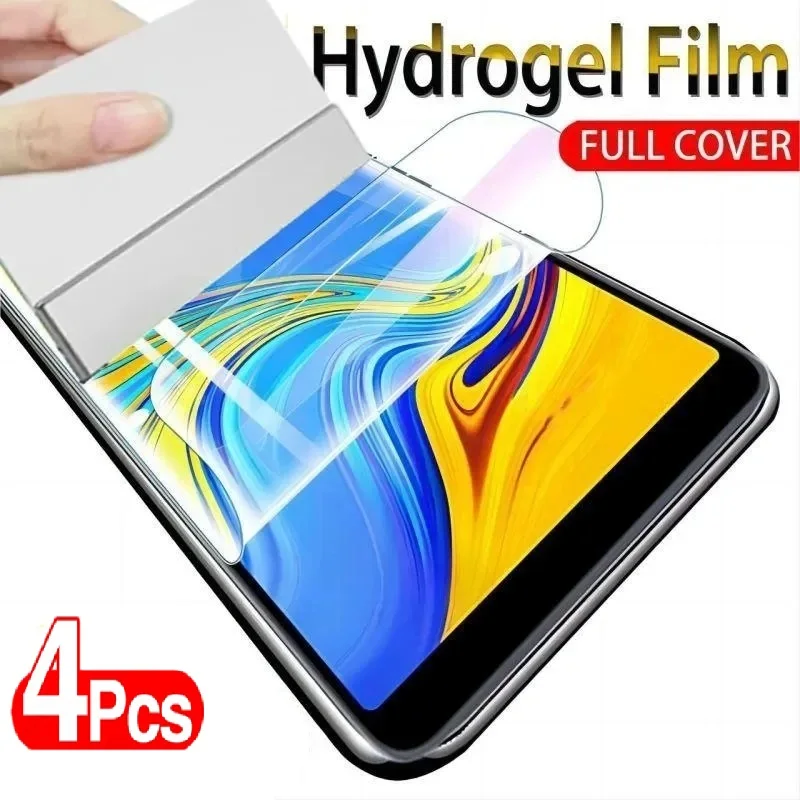 4-teiliger Hydro gel film für vivo x100 ultra x90 x80 x70 x60 x50 pro plus Displays chutz folie für vivo v23 v21 v20