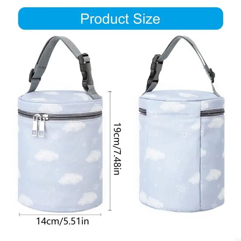 Insulated Baby Bottle Bag With Aluminum Layer Portable And Convenient Hanging Design For Strollers Or Diaper Bag A2UB