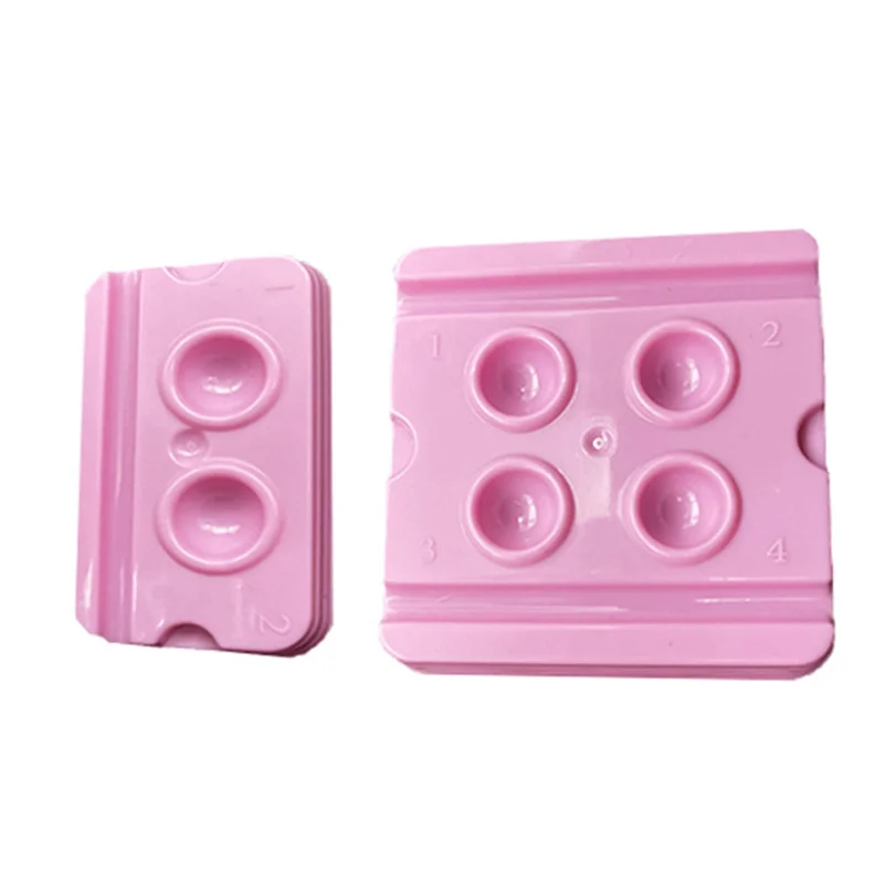 New Pink 400pcs/pack Dental 4 Slots Mixing Wells Disposable Bonding Resin Adhesive Dental Material Plastic Palette High Quality