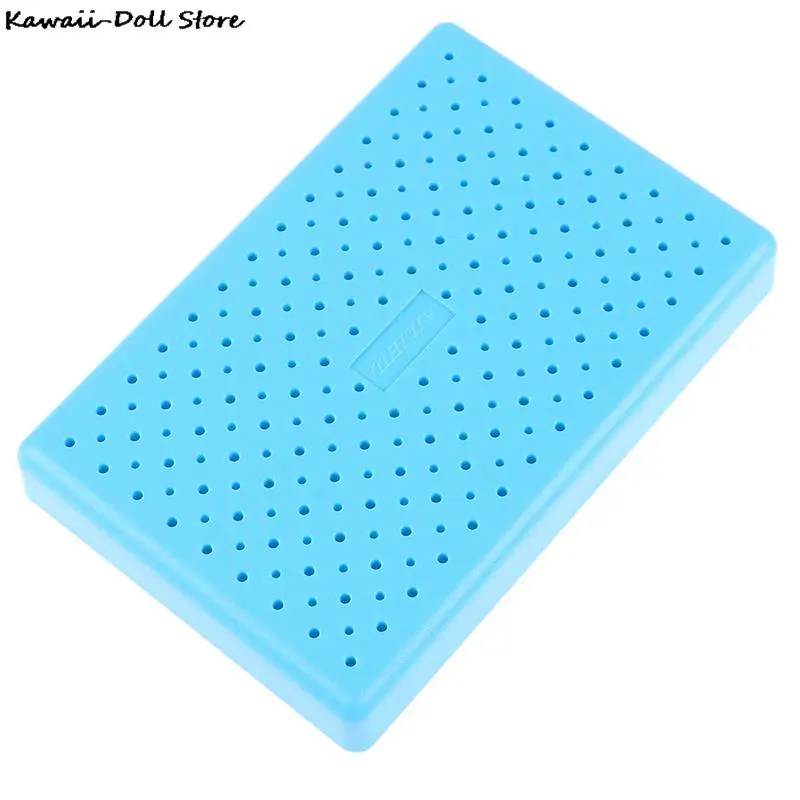 Model Hobby Parts Holder Airbrush Paint Spraying Booth Clip Stand Base Blue