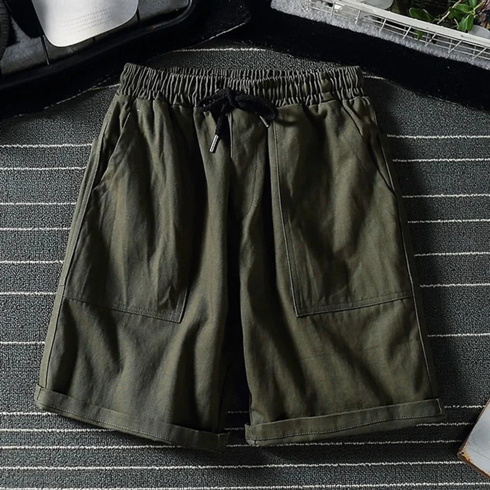 Summer Casual Wear Loose Fit Pants Casual Pants Slight Stretch Solid Pattern Suitable For Summer Vacation Wear
