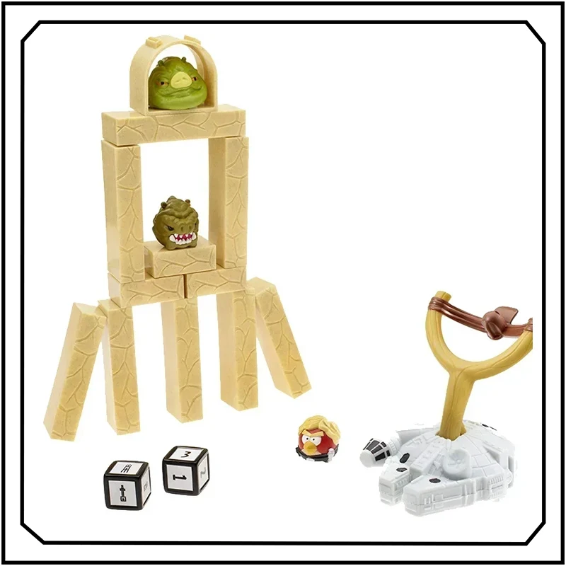 

Angry Birds Roll The Dice Catapult Level-based Game Slingshot Battle Construction Kids Doll Toy