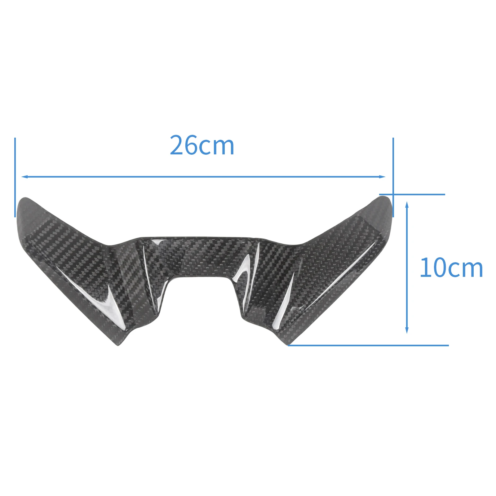 MOTO4U For Triumph Street Triple RS Guide 2023 2024 2025 100% Carbon Fiber Front Fairing Upper Fairing Motorcycle Modification