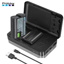 EN-EL15C EL15C EN EL15 Battery + 2 Slots Charger TF Card Battery Storage Box for Nikon Z8, Z6, Z6 II, Z7, Z7II D780, D850, D7500