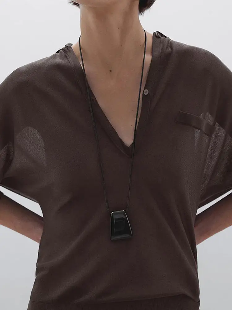 M Series Women's Summer New Sle Vintage Loose Casual Lightweight ort Sve  irt Busin Casual Top