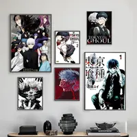 Anime T-Tokyo Ghoul Poster Poster Sticky Posters Waterproof Paper Sticker Coffee House Bar Home Decor