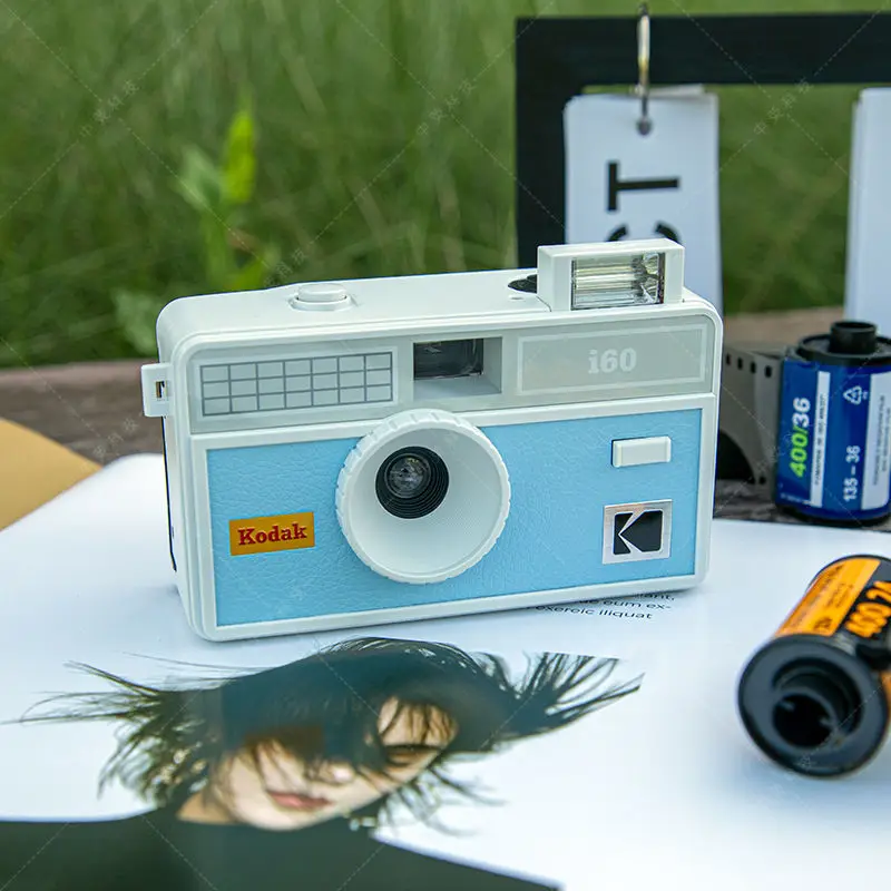 Retro i60 Film Camera Kodak 135 Fool Film Camera Kodak Non-Disposable Camera Strap Flash And Optional Kodak ColorPlus 200 Film