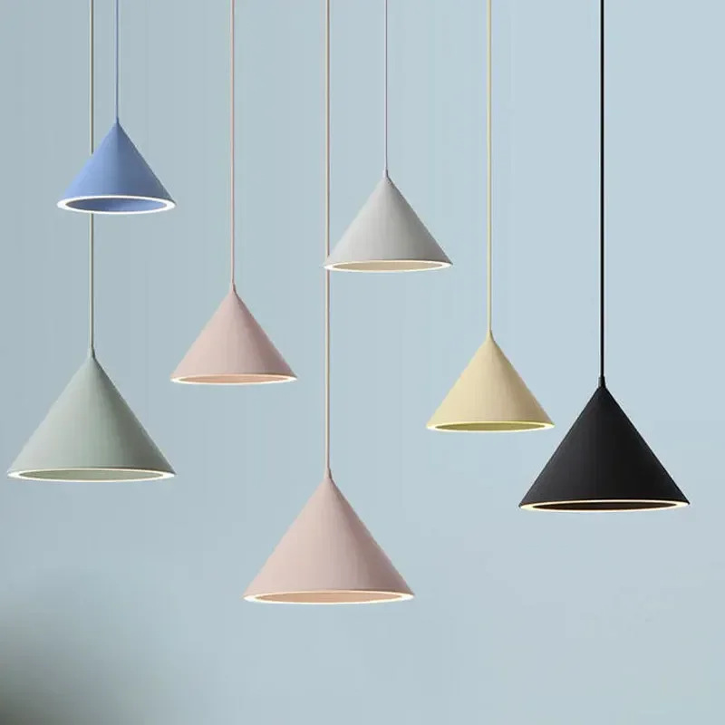 

Simplicity Nordic restaurant bedroom lighting creative bar Macaron living room chandelier milk tea shop dining modern simple