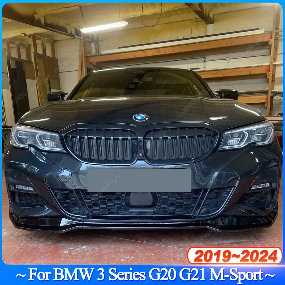 

Для BMW 3 серии G20 G21 M-Sport 2019-2024 автомобильный передний бампер, комплект кузова, спойлер, сплиттер, бампер Canard, аксессуары для губ, тюнинг