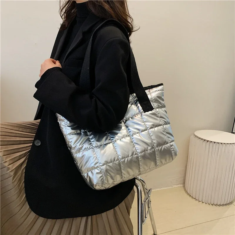 Mercerized Cotton Zipper Tote Bags Ladies Bags on Sale 2023 High Quality Autumn Solid Wallet New High Capacity Casual  Handbag