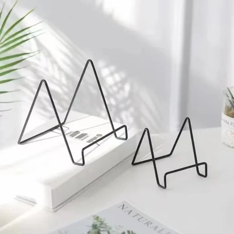 Rose Gold Picture Frame Stand Book Shelf Storage Rack Phone Stand Holder Cute Desk Accessories