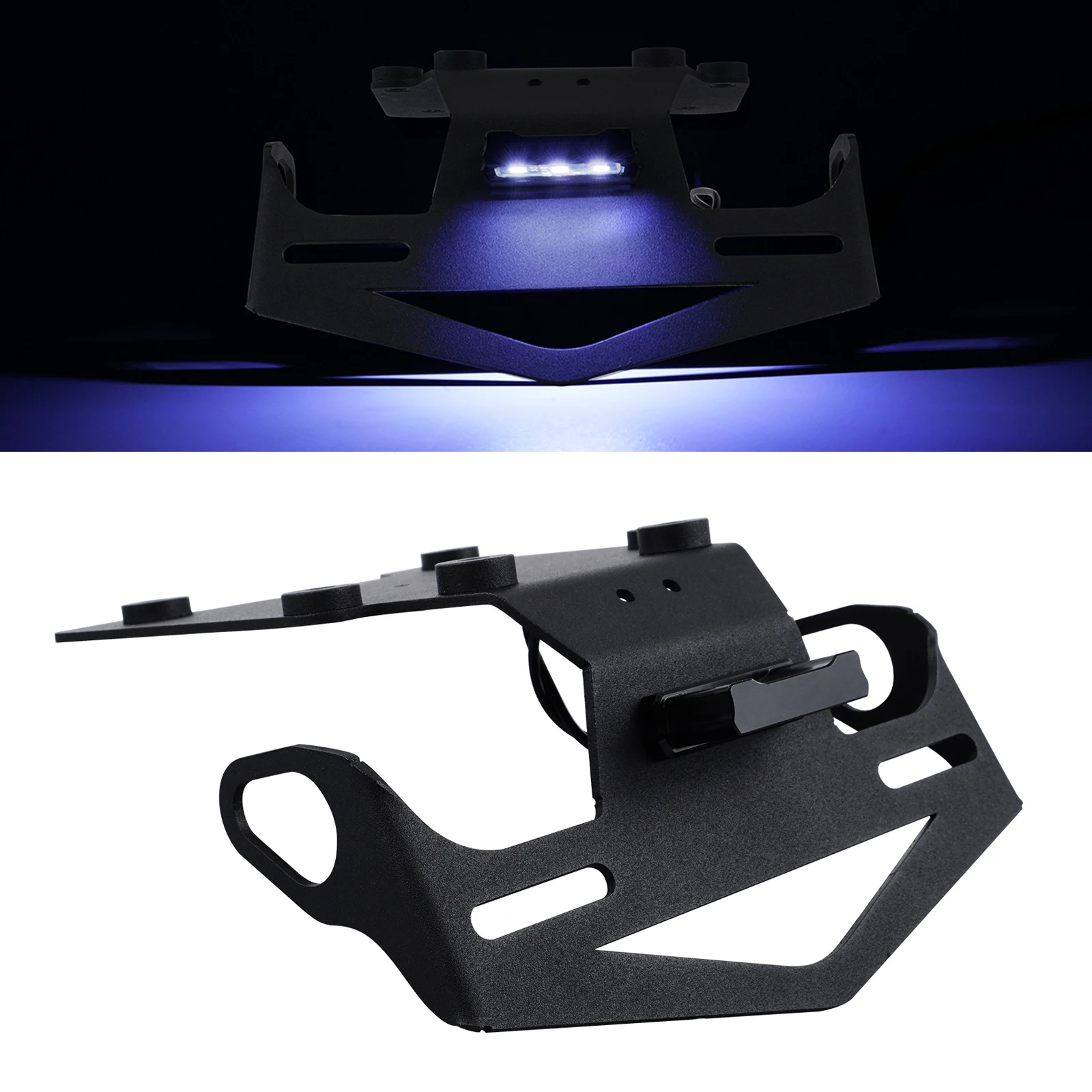 NICECNC For Yamaha Tenere 700 2019-2024 License Plate Holder Bracket Tail Tidy Fender Eliminator For Yamaha Tenere 700 2019-2024