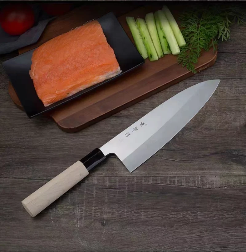 Japanese Deba Fish Knife Salmon Sashimi Chef Knife Cleaver Stainless Steel Peeling Slicing Sushi Knife