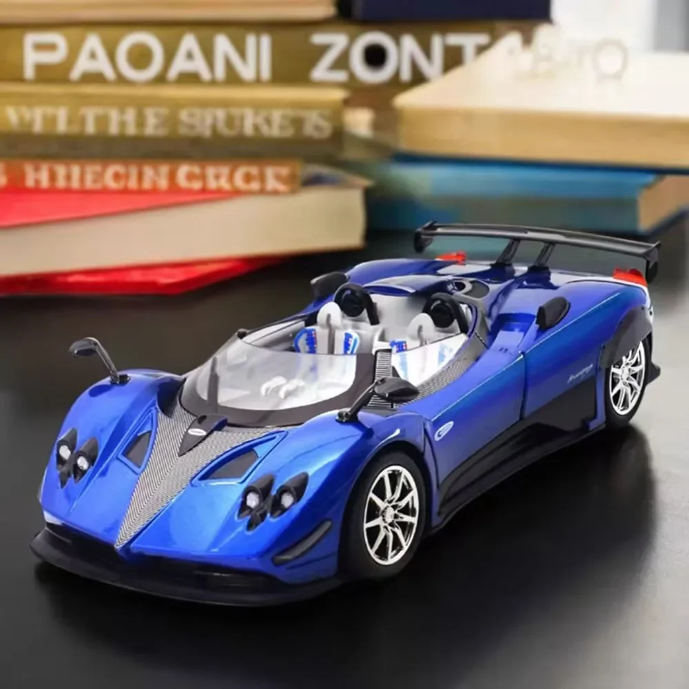 1:24 Pagani Zonda HP Cars Models Alloy Toy Rubber Tires Supercar Wheel Pull Back Miniature Vehicles Children's Educational Toys