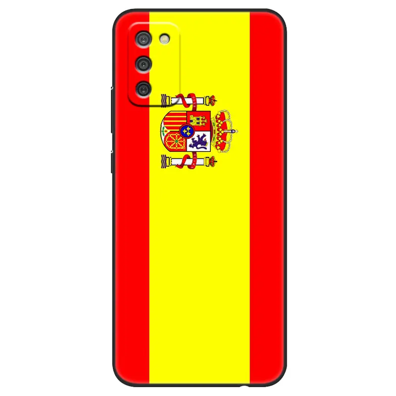 Spain flag Black Case For Samsung Galaxy A03S A01 Core A21S A02S A10S A11 A20S A20E A30 A31 A40 A41 A6 A7 A8 A9 2018 A5 2017