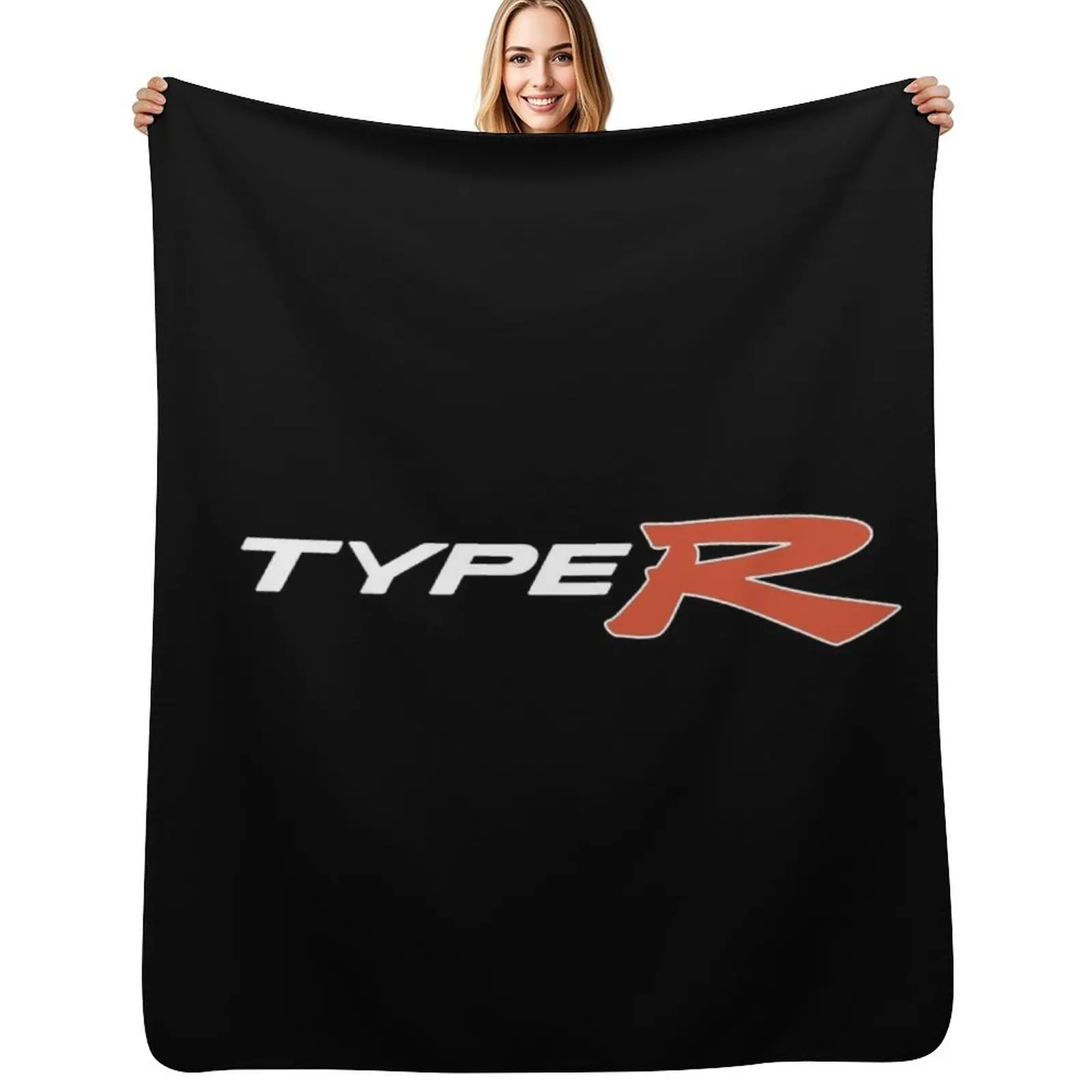 

Type R (JDM logo - white) Throw Blanket Picnic Blankets For Bed Fashion Sofas christmas decoration Blankets