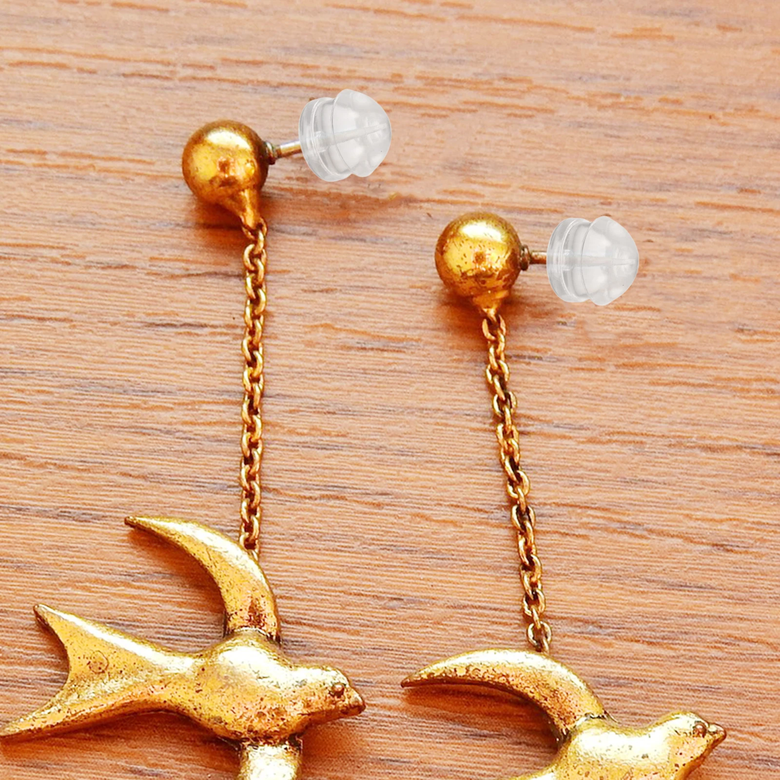 

100pcs Ear Secure Earring Locking Backs Replacement For Women Heavy Studs Diy Jewelry Replacement Earring Backs Accessories