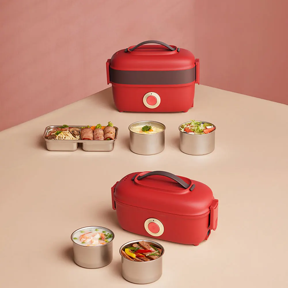 

Портативный перегреваемый ланч-бокс, электрическая мультиварка, ланч-бокс с подогревом, изоляционная коробка для приготовления пищи, электрическая многофункциональная коробка