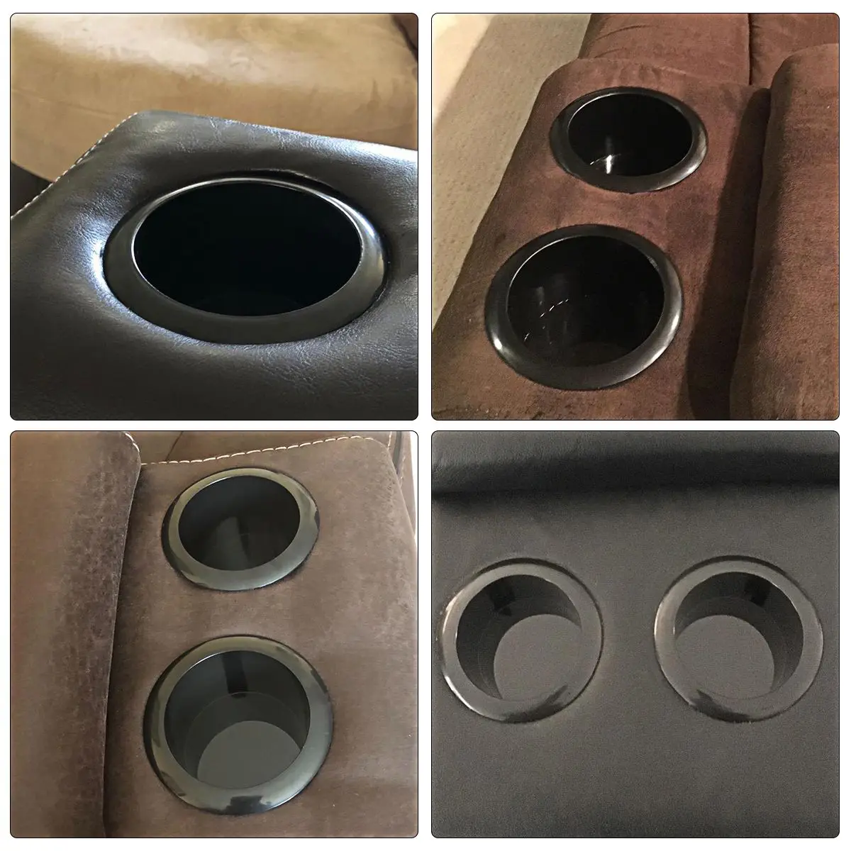 

2pcs Cup Holder for Business Car Heavy Duty Plastic Drop in Holder for Boat Game Table Sofa Dashboard Replacement Coasters