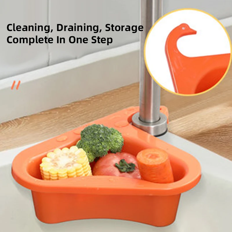 Kitchen Sink Strainer Basket Multifunctional Leftover Drain Residual Soup Slag Garbage Filter Rack Fruit Vegetable Drain Sink