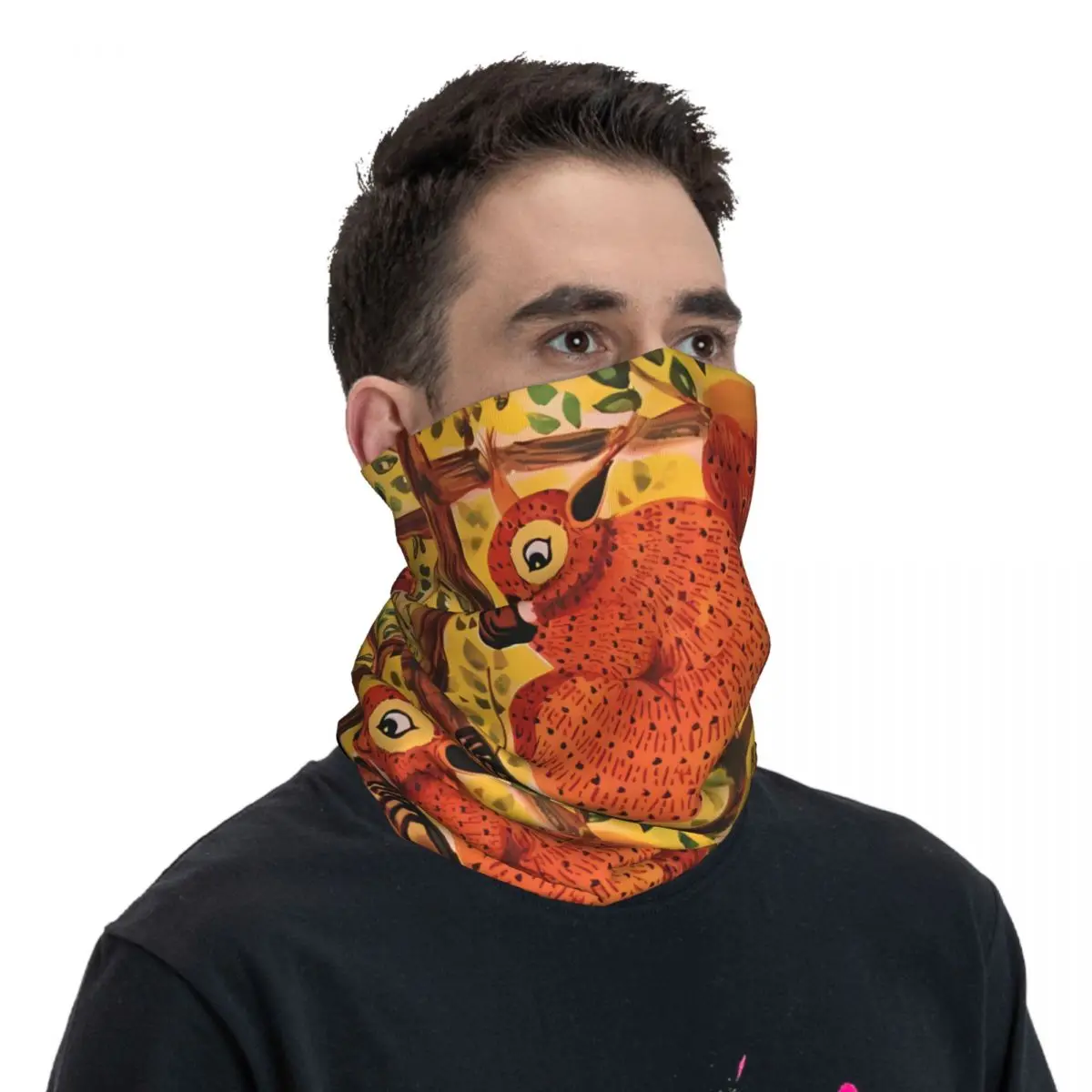 Eekhoorn Sjaal Halsdoek Hals Gezichtsmasker Polyester