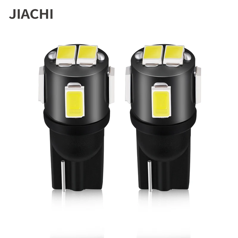 Jiachi 100pcs W5W T10 LED Bulb Ultra Bright White 194 168 LED Car Interior Lights Map Dome Door Glove Box Trunk Light 12V