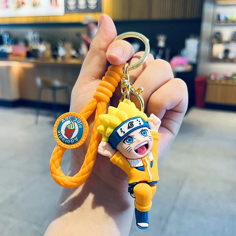 Breloczek Naruto Anime Śliczna Figurka z Kreskówki Akcesoria do Plecaka Samochodu Prezent dla Pary Hurt