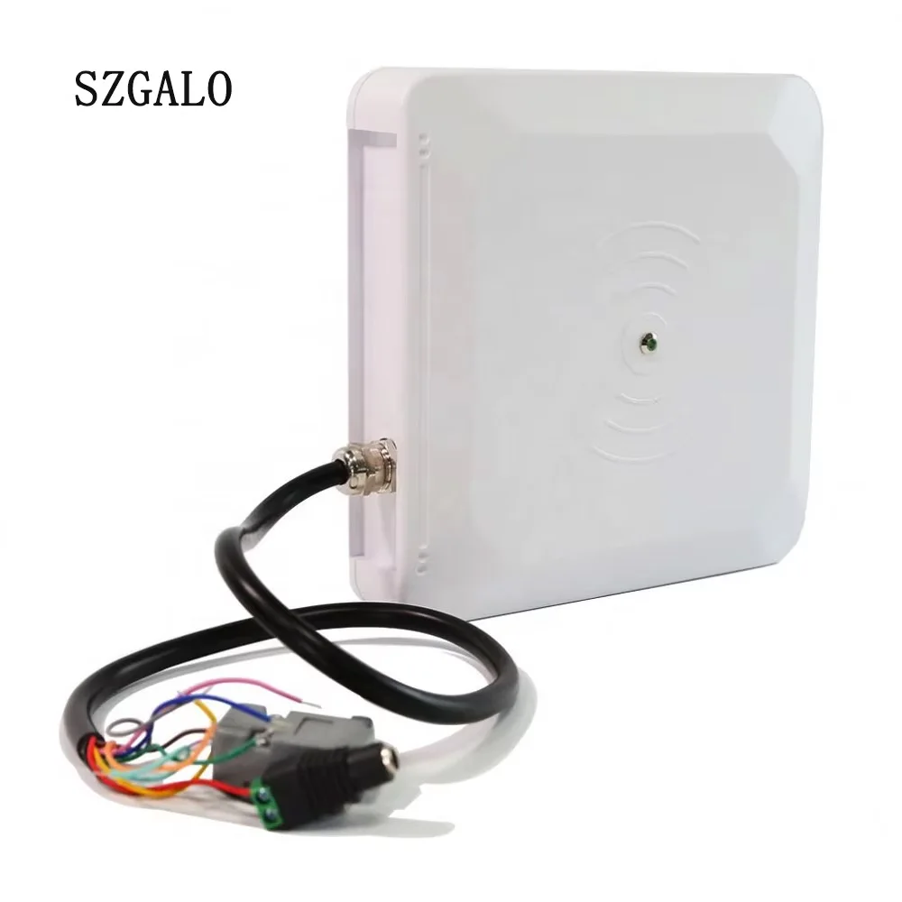 Czytnik UHF RFID o zasięgu 0-7 m – wbudowana antena okrągła 0-32 dBm, RS232/485/Wiegand 26/34, TCP/IP do kontroli dostępu pojazdów