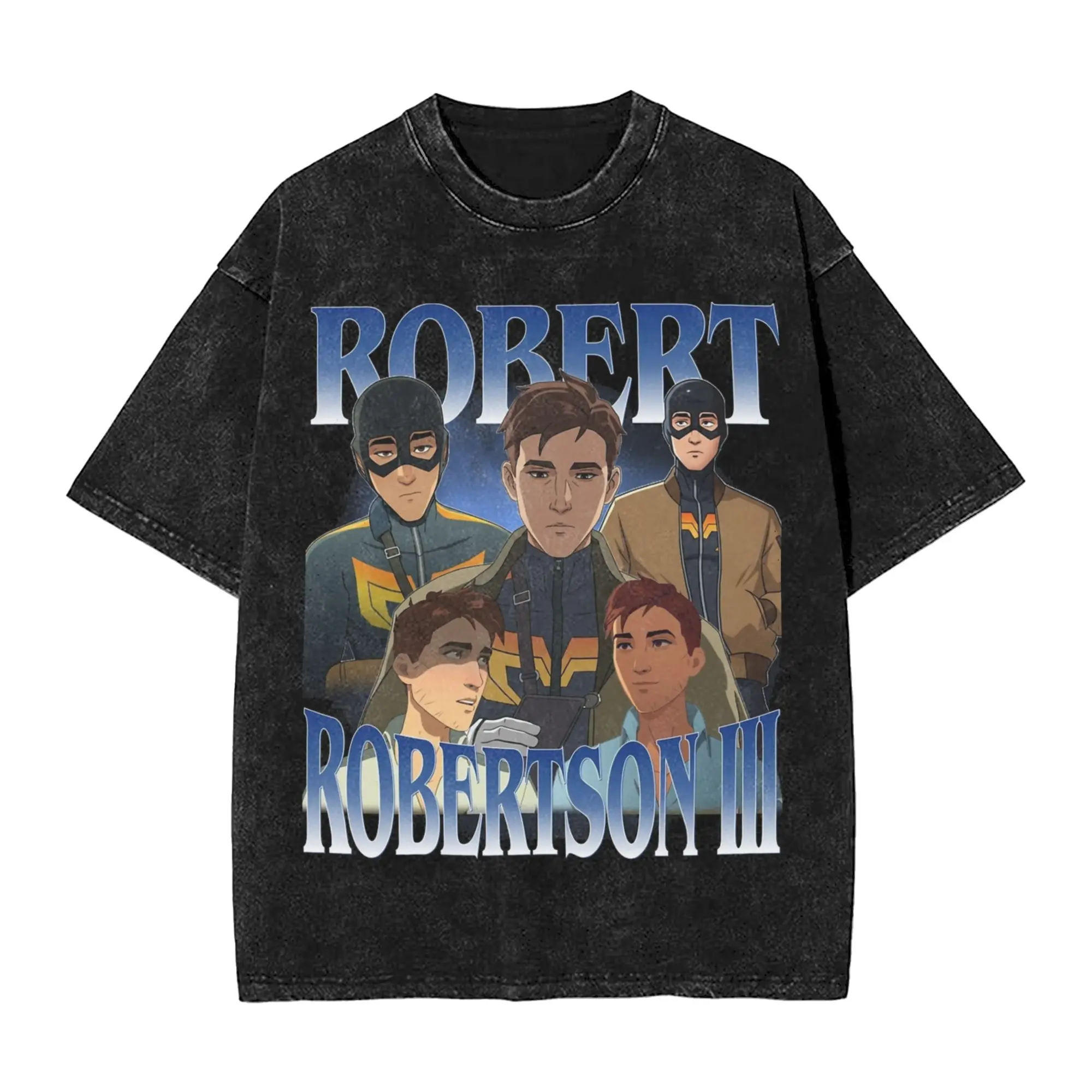 Vintage Robert Robertson Dispatch Game  Washed T Shirt Fashion Harajuku Men Women  Hiphop T-Shirts Cotton
