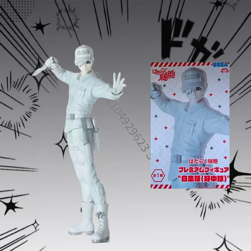 

Genuine SEGA Cells at Work White Blood Cell PVC Anime Figure Model Standing Posture In stock Festival Gift For Friend Kid Boxed