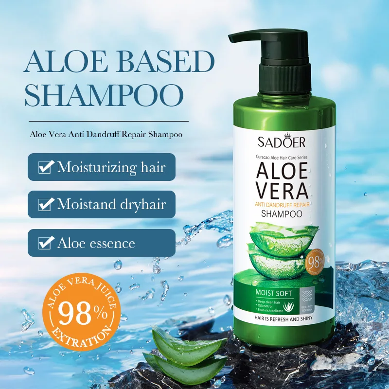 

Aloe vera dandruff repairing shampoo, hair perm dye care nourishing, fluffy and non greasy hair, suitable for both men and women
