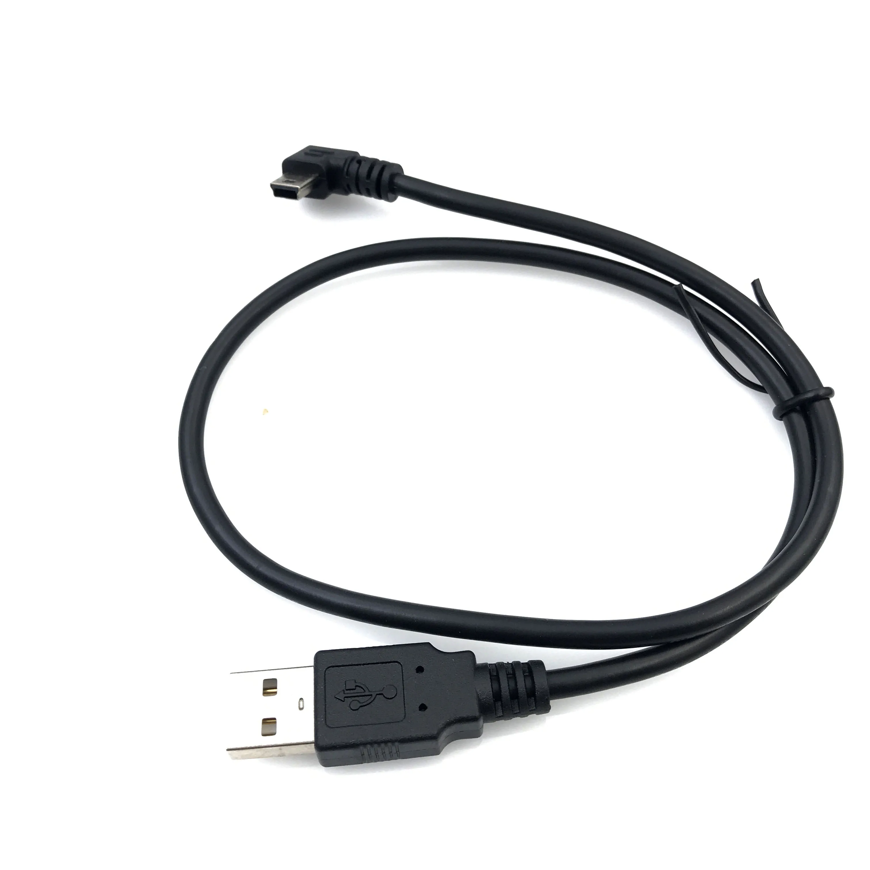 USB 2.0 Male to Mini USB UP Down Left Right Angled 90 Degree Cable 0.25m 0.5m  for Camera MP4 Tablet