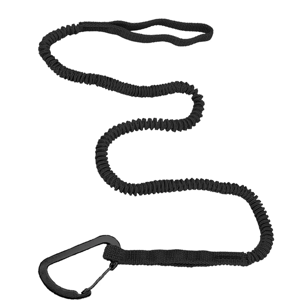 카약 패들 가죽 끈 조정 가능한 신축성 있는 스트랩 카누 낚시 보트용 신축성 있는 코일 끈 가죽 끈